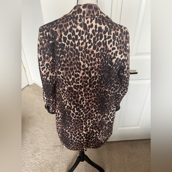 New York & Company Leopard print Peacoat - Picture 3 of 7